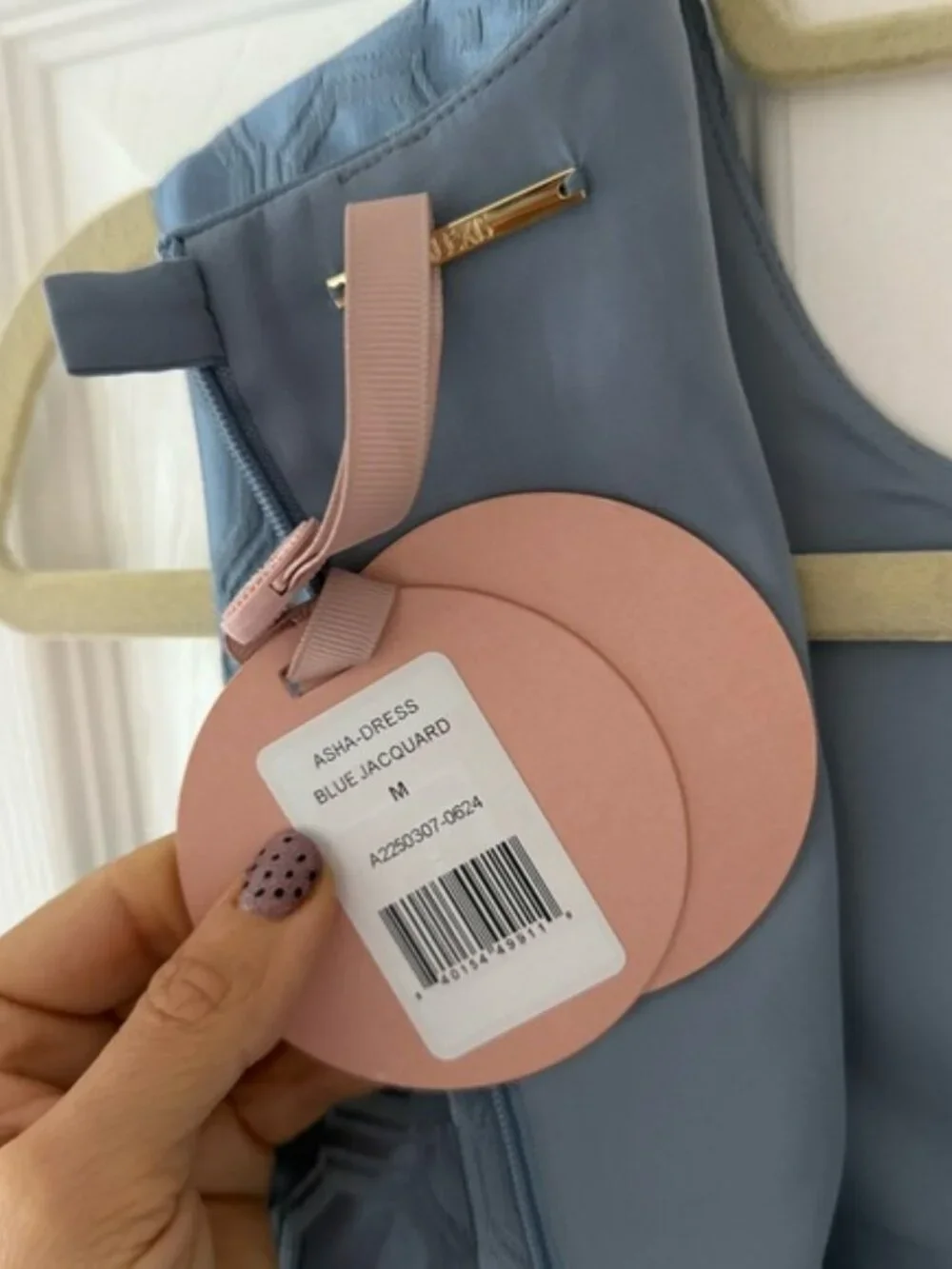 ALEXIS Asha Layered Cutout Jacquard Cotton Blend Mini Dress Blue NEW with tag - Picture 5 of 8